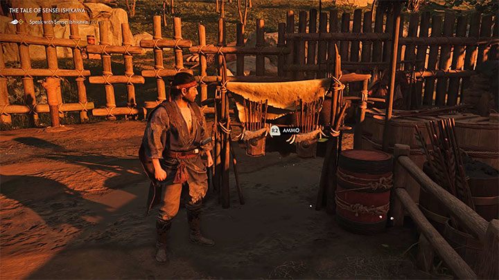 The first way to acquire ammunition and gadgets is to look around for them in the game world - Ghost of Tsushima: How to renew supplies - Ammunition, gadgets? - Combat - Ghost of Tsushima Guide, Walkthrough