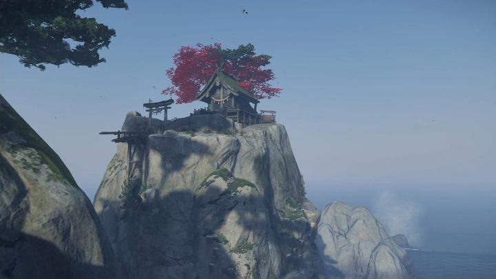 This shrine is located on the seashore - Ghost of Tsushima: Shinto Shrines, Toyotama Region secrets map, video guide - Toyotama Region - Ghost of Tsushima Guide, Walkthrough