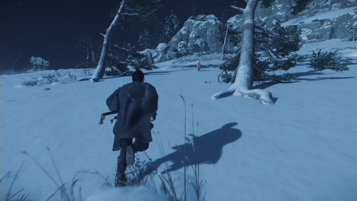Youll find this fox den in a snow-covered area, right next to the path leading to the huge mountains - Ghost of Tsushima: Inari Shrines, Kamiagata Region secrets map, video guide - Kamiagata Region - Ghost of Tsushima Guide, Walkthrough