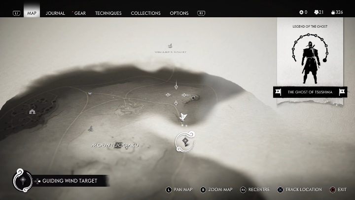 Location: Mount Jogaku - Ghost of Tsushima: Inari Shrines, Kamiagata Region secrets map, video guide - Kamiagata Region - Ghost of Tsushima Guide, Walkthrough