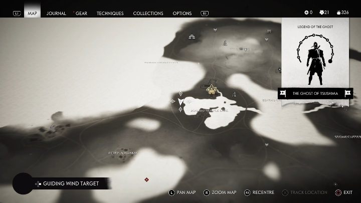 Location: Jogaku Temple Lake - Ghost of Tsushima: Inari Shrines, Kamiagata Region secrets map, video guide - Kamiagata Region - Ghost of Tsushima Guide, Walkthrough