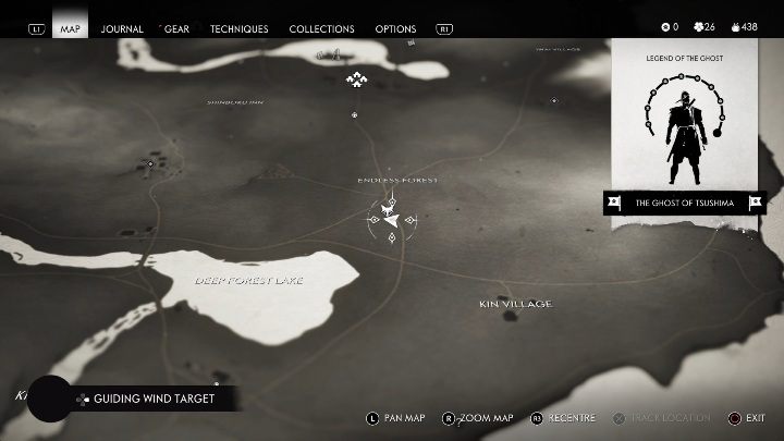 Location: Endless Forest - Ghost of Tsushima: Inari Shrines, Kamiagata Region secrets map, video guide - Kamiagata Region - Ghost of Tsushima Guide, Walkthrough