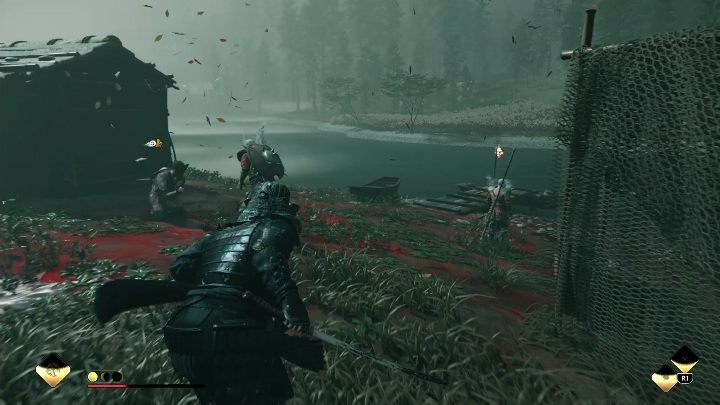 After killing all the opponents, you can free the fisherman - this will get you to the next part of the mission - GoT Legends: The Crow Demons of Otsuna - Walkthrough - Ghost of Tsushima Guide, Walkthrough