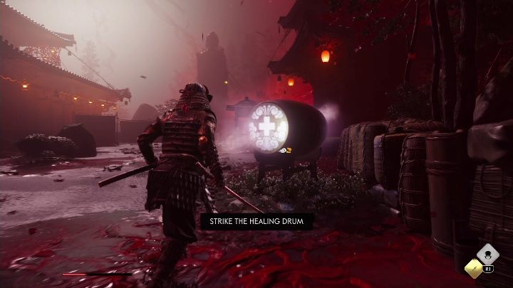When playing alone, you can heal yourself with healing drums, shrines, and skills - GoT Legends: Can you play solo? - FAQ - Ghost of Tsushima Guide, Walkthrough