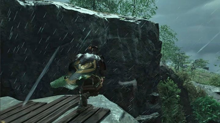 You need to reach the place from the above image and make a jump towards the edges of the vertical wall - Ghost of Tsushima Iki Island: Shrine in Shadow - Secrets and Collectibles - Ghost of Tsushima Guide, Walkthrough