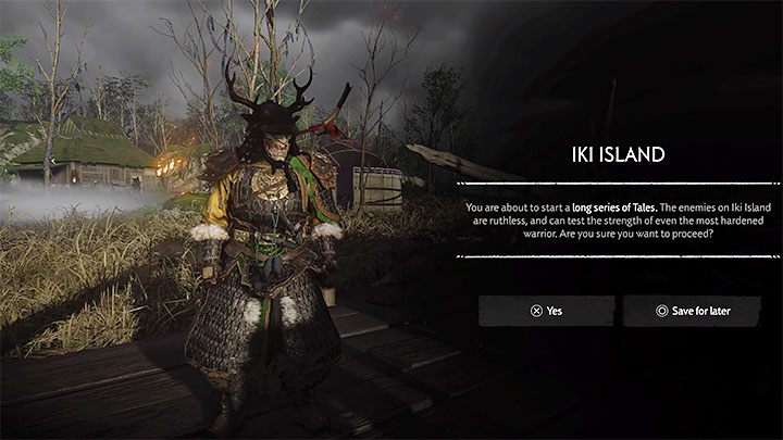 After you talk to the boatman, the game will ask you if youre sure you want to go to the new island - Ghost of Tsushima: How to unlock Iki Island? - Basics - Ghost of Tsushima Guide, Walkthrough