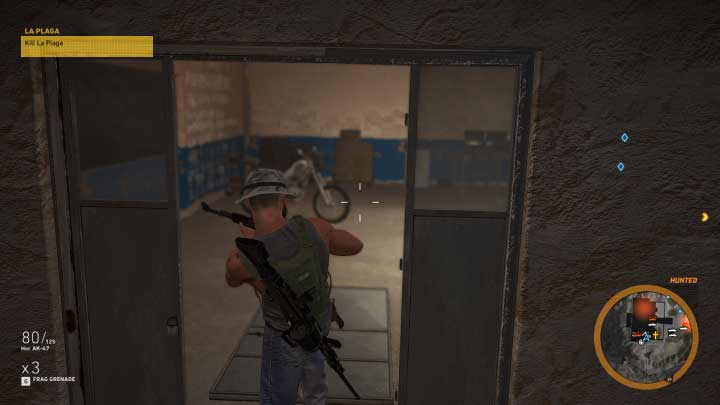 When you get close enough, a yellow cross will mark the location of your target - La Plaga | La Cruz Bosses - La Cruz - Tom Clancys Ghost Recon: Wildlands Game Guide