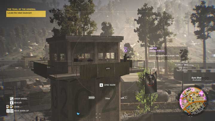 Start by eliminating all the snipers through sync shots - The Trail of the General | Flor De Oro walkthrough - Flor De Oro - Tom Clancys Ghost Recon: Wildlands Game Guide