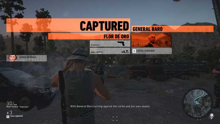 When youve reached the drop-off point, disembark and approach the generals door - General Baro | Flor De Oro walkthrough - Flor De Oro - Tom Clancys Ghost Recon: Wildlands Game Guide