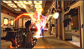 Start running towards the lobby - Level 1: Sedgewick Hotel - part 1 - Walkthrough - Ghostbusters The Video Game - Game Guide and Walkthrough