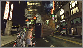 Keep attacking enemy units and make sure to keep placing new traps and to attract the wraiths to them - Level 2: Times Square - part 1 - Walkthrough - Ghostbusters The Video Game - Game Guide and Walkthrough