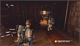 Stop for a short while upon your arrival in a new area - Level 3: Public Library - part 1 - Walkthrough - Ghostbusters The Video Game - Game Guide and Walkthrough