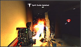 You should now choose a narrow passageway located between the book shelves - Level 3: Public Library - part 1 - Walkthrough - Ghostbusters The Video Game - Game Guide and Walkthrough