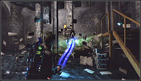 Head down and eventually you'll end up standing inside a partially flooded room - Level 3: Public Library - part 2 - Walkthrough - Ghostbusters The Video Game - Game Guide and Walkthrough