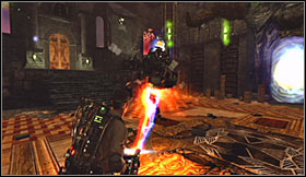 You'll end up standing in a large hall and being surrounded by new objects - Level 3: Public Library - part 3 - Walkthrough - Ghostbusters The Video Game - Game Guide and Walkthrough