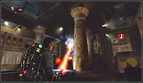 You'll probably notice a guard standing on the other side of the gate, however talking to him is not mandatory - Level 4: Museum of History - part 2 - Walkthrough - Ghostbusters The Video Game - Game Guide and Walkthrough