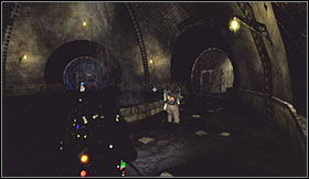 You should now go to the opposite balcony, rejoining with the rest of your team - Level 4: Museum of History - part 2 - Walkthrough - Ghostbusters The Video Game - Game Guide and Walkthrough