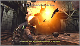 I would recommend that you choose the Meson Collider from your arsenal - Level 7: Central Park Cemetery - part 3 - Walkthrough - Ghostbusters The Video Game - Game Guide and Walkthrough