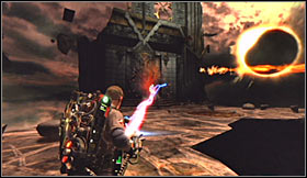 Shandor will naturally try to heal himself once he's lost a couple of health units - Level 7: Central Park Cemetery - part 3 - Walkthrough - Ghostbusters The Video Game - Game Guide and Walkthrough