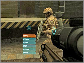 Now we will head on to Brown's location (#1) - [Mission 01] Contact! - Objective: Reach your Team members - [Mission 01] Contact! - Ghost Recon: Advanced Warfighter - Game Guide and Walkthrough