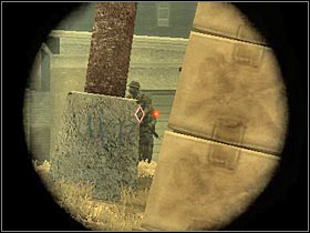 You should stick close to the left wall - [Mission 01] Contact! - Objective: Destroy anti-air threats - [Mission 01] Contact! - Ghost Recon: Advanced Warfighter - Game Guide and Walkthrough