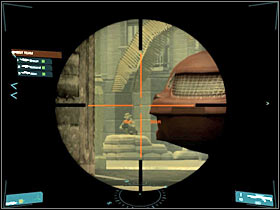 Once you've cleared out the whole square, gather the rest of the team around you and start moving towards the designated area - [Mission 02] Coup d'etat - Objective: Reach VIP1's position - [Mission 02] Coup d'etat - Ghost Recon: Advanced Warfighter - Game Guide and Walkthrough