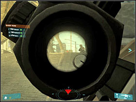 Once you've dealt with the visible enemy units, start moving towards the main square - [Mission 02] Coup d'etat - Objective: Reach VIP1's position - [Mission 02] Coup d'etat - Ghost Recon: Advanced Warfighter - Game Guide and Walkthrough