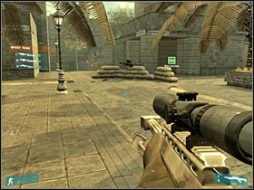 Once again, the most difficult fights await you near the main square of this part of the map - [Mission 02] Coup d'etat - Objective: Create a diversion - [Mission 02] Coup d'etat - Ghost Recon: Advanced Warfighter - Game Guide and Walkthrough