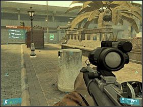 Once you've reached a new junction, turn right - [Mission 02] Coup d'etat - Objective: Reach VIP2's position - [Mission 02] Coup d'etat - Ghost Recon: Advanced Warfighter - Game Guide and Walkthrough