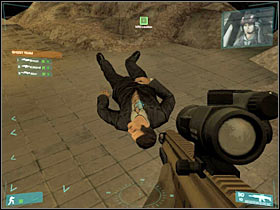 The first group of enemy soldiers will appear on your left (#1) - [Mission 03] VIP 2 is down - Objective: Keep VIP alive - [Mission 03] VIP 2 is down - Ghost Recon: Advanced Warfighter - Game Guide and Walkthrough