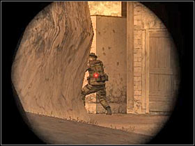 Turn right and make a few steps forward - [Mission 04] Strong point - Objective: Destroy the bunkers - [Mission 04] Strong point - Ghost Recon: Advanced Warfighter - Game Guide and Walkthrough