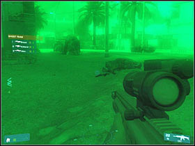 I would recommend that you head on to one of the narrow alleys located between buildings (#1) - [Mission 04] Strong point - Objective: Destroy the bunkers - [Mission 04] Strong point - Ghost Recon: Advanced Warfighter - Game Guide and Walkthrough