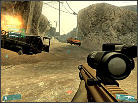 Be careful - [Mission 07] Quarterback - Objective: Reach Salvatore's position - [Mission 07] Quarterback - Ghost Recon: Advanced Warfighter - Game Guide and Walkthrough