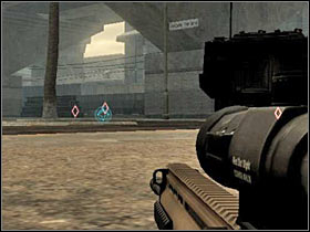 Start moving towards the larger group of enemy soldiers - [Mission 08] Guardrail IX - Objective: Reach the drop point - [Mission 08] Guardrail IX - Ghost Recon: Advanced Warfighter - Game Guide and Walkthrough