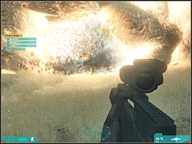 You could also order your UAV to scan this area - Act 1 / Mission 1 - part 3 - Act 1 - Ghost Recon: Advanced Warfighter 2 - Game Guide and Walkthrough