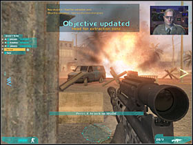 3a) Head for extraction zone (Once again, you won't find this objective on the official list of the main mission goals - Act 2 / Mission 1 - part 4 - Act 2 - Ghost Recon: Advanced Warfighter 2 - Game Guide and Walkthrough