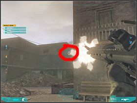 Once the area has been secured, start RUNNING towards your current destination (#1) - Act 2 / Mission 2 - part 3 - Act 2 - Ghost Recon: Advanced Warfighter 2 - Game Guide and Walkthrough