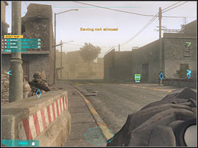 You will be able to observe the tank, because it's going to be represented by a small icon - Act 2 / Mission 2 - part 3 - Act 2 - Ghost Recon: Advanced Warfighter 2 - Game Guide and Walkthrough