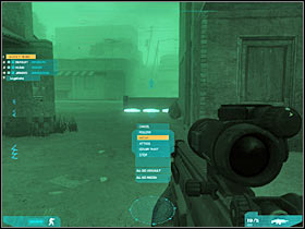 As for your main character, I would recommend running towards an opposite building (#1) - Act 2 / Mission 3 - part 2 - Act 2 - Ghost Recon: Advanced Warfighter 2 - Game Guide and Walkthrough