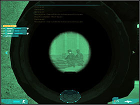 Once the enemies are dead, turn right and lean out carefully - Act 2 / Mission 3 - part 3 - Act 2 - Ghost Recon: Advanced Warfighter 2 - Game Guide and Walkthrough