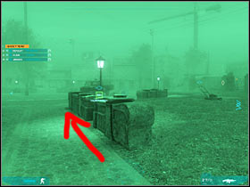 Once you've reached your destination, head on towards the passenger's seat area (#1) - Act 2 / Mission 3 - part 5 - Act 2 - Ghost Recon: Advanced Warfighter 2 - Game Guide and Walkthrough