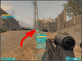 You should consider approaching the metal gate as well, because you will be able to take out a few additional rebel soldiers from here (#1) - Act 2 / Mission 4 - part 1 - Act 2 - Ghost Recon: Advanced Warfighter 2 - Game Guide and Walkthrough