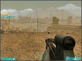 Once you're close enough, you should notice two enemy units (#1) - Act 2 / Mission 4 - part 3 - Act 2 - Ghost Recon: Advanced Warfighter 2 - Game Guide and Walkthrough