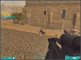 Start moving CAREFULLY to your left - Act 2 / Mission 4 - part 3 - Act 2 - Ghost Recon: Advanced Warfighter 2 - Game Guide and Walkthrough