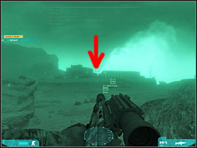 Now you should turn left, so you'll be looking at the south-western part of the map - Act 2 / Mission 1 - part 1 - Act 2 - Ghost Recon: Advanced Warfighter 2 - Game Guide and Walkthrough