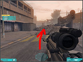 Once you've reached the other end of the street, turn right and kill your opponent - Act 3 / Mission 1 - part 2 - Act 3 - Ghost Recon: Advanced Warfighter 2 - Game Guide and Walkthrough