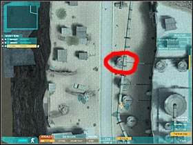 Try heading on to a nearby staircase (#1), however make sure that you don't expose yourself too much along the way - Act 3 / Mission 2 - part 3 - Act 3 - Ghost Recon: Advanced Warfighter 2 - Game Guide and Walkthrough