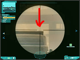 You should be standing near a small yellow van (#1) - Act 3 / Final - part 3 - Act 3 - Ghost Recon: Advanced Warfighter 2 - Game Guide and Walkthrough