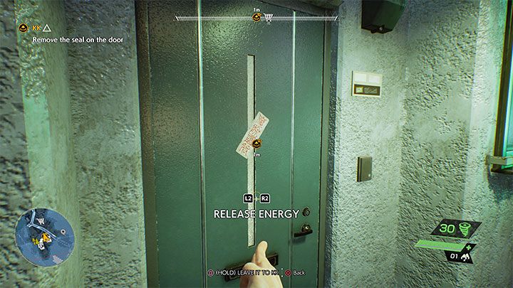 This will allow you to release energy by pressing the appropriate buttons (L2/R2 on PS5) - Ghostwire Tokyo: KK - walkthrough - Chapter 2: Trouble - Ghostwire Tokyo Guide