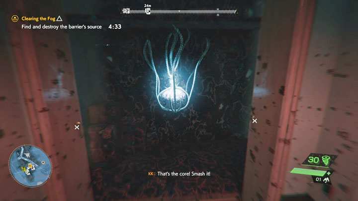 You will come across a Corruption and a contaminated structure in the shape of a tree - Ghostwire Tokyo: Clearing the Fog - walkthrough - Chapter 2: Trouble - Ghostwire Tokyo Guide